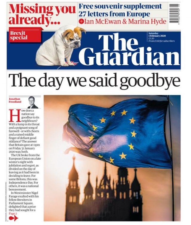 Britanska štampa jutro posle: “Buđenjee… Ovo je sjajna nova Britanija” Britanska štampa jutro posle: “Buđenjee… Ovo je sjajna nova Britanija”