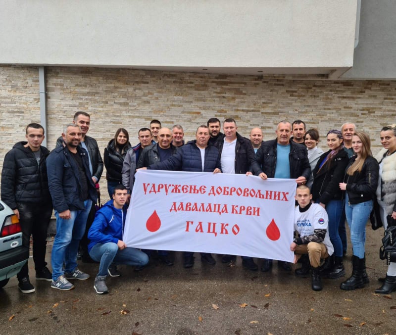 UDDK Gacko u Nevesinju učestvovali u akciji dobrovoljnog darivanja krvi