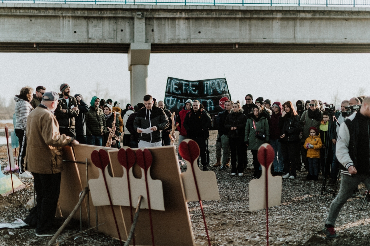 Bijeljina: Protest zbog najave otvaranja rudnika litijuma kod Loznice (FOTO)