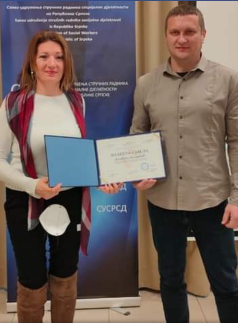 Daliborka Milošević dobitnik priznanja za doprino razvoju socijalne zaštite