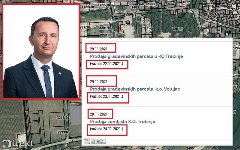 Ćurić nelegalno prodao gradsko zemljište – lažiran datum objave oglasa na sajtu