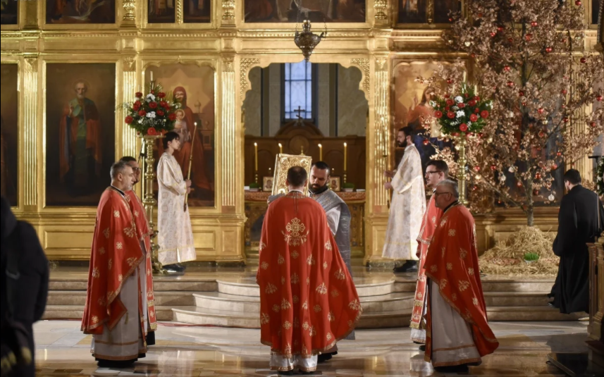 U Sabornoj crkvi u Sarajevu služena sveta božićna liturgija U Sabornoj crkvi u Sarajevu služena sveta božićna liturgija