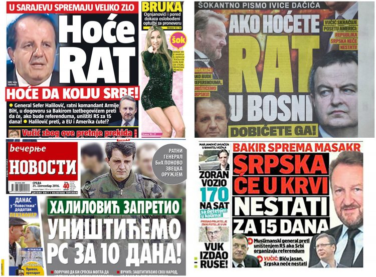 Zašto mediji u BiH i Srbiji šire atmosferu rata i netrpeljivosti?