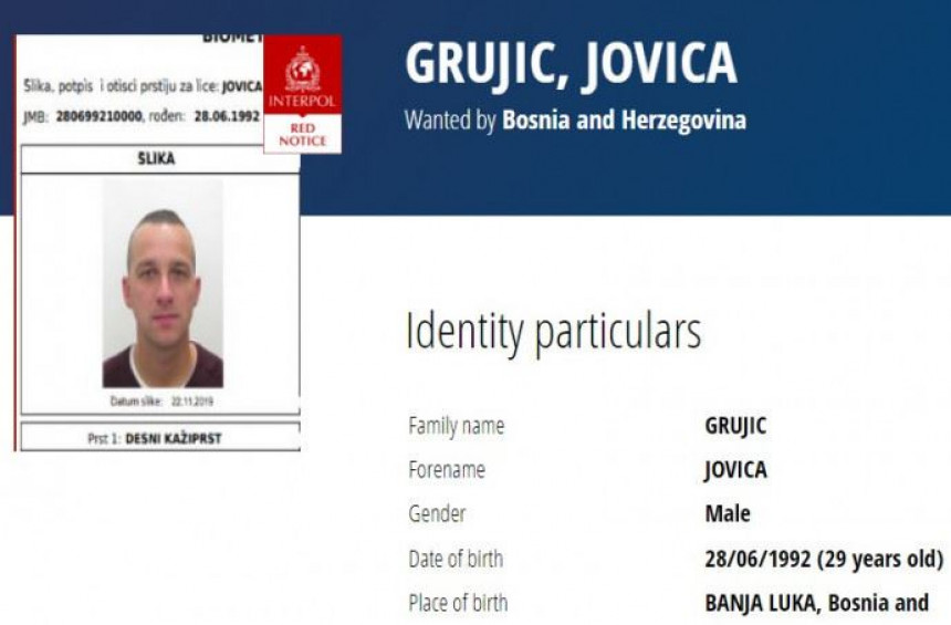 Predao se Jovica Grujić – osumnjičeni u akciji “Storidž” Predao se Jovica Grujić – osumnjičeni u akciji “Storidž”