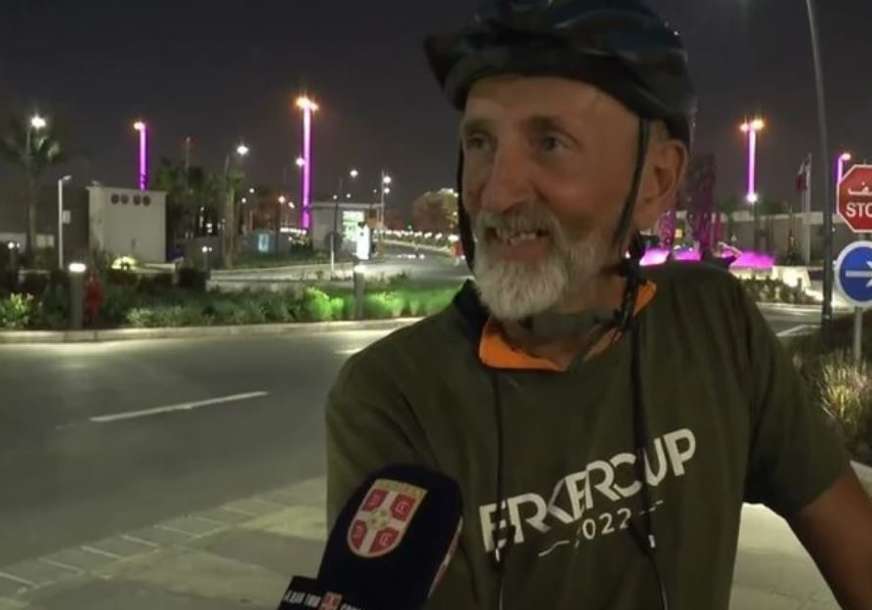 Podvig vrijedan divljenja: Putovao 4 mjeseca na biciklu da bi podržao reprezentaciju Srbije (VIDEO)