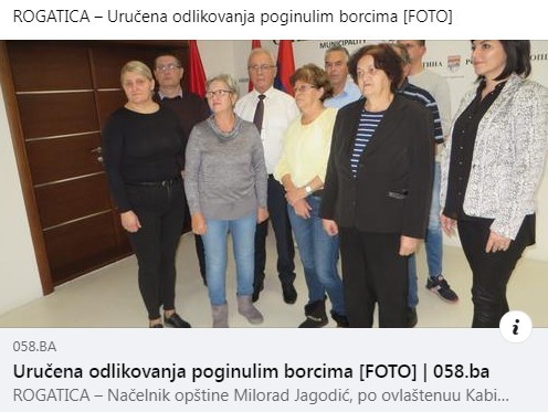 Na „Dan državnosti BiH“ načelnik Rogatice organizovao svečanost podjele odlikovanja porodicama poginulih boraca Otadžbinskog rata
