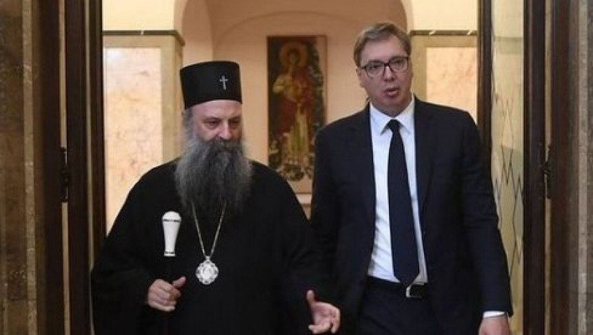 Predsjednik Vučić u ponoć imao sastanak sa patrijarhom Profirijem