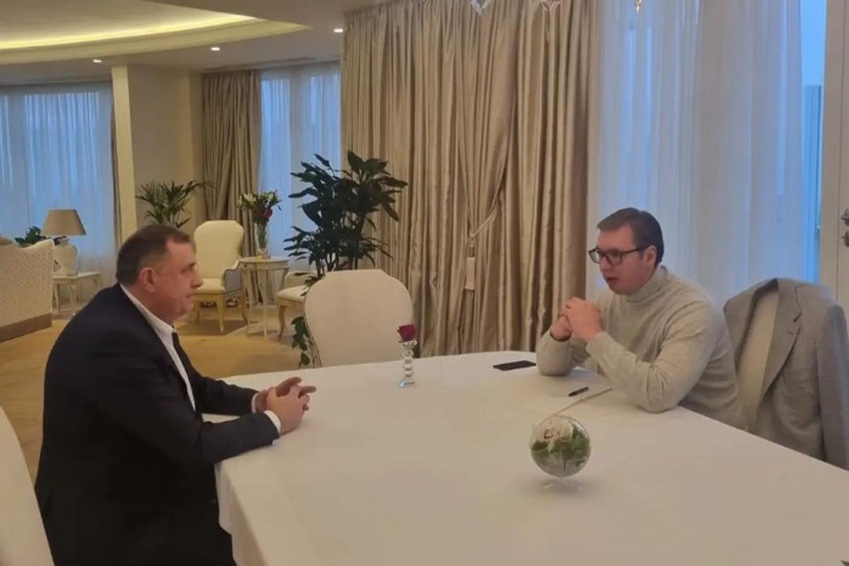 Dodik sa Vučićem: Razgovarali o briselskom dijalogu i situaciji u Srpskoj
