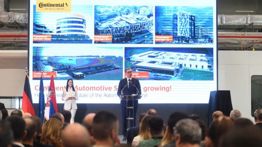Vučić na otvaranju fabrike Kontinental: „U Novom Sadu se pravi istorija…“