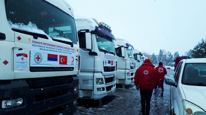 Dodik: Srpska šalje 20 kamiona pomoći Turskoj (FOTO/VIDEO)
