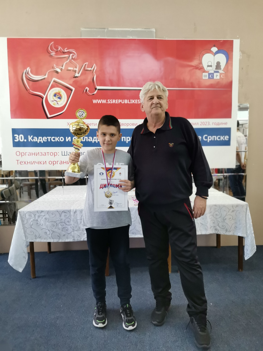 Đorđe Lukić 5. put kadetski šampion Srpske u šahu