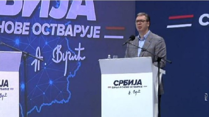 Vučić na skupu u Pančevu: Neće dobiti nezavisno Kosovo!
