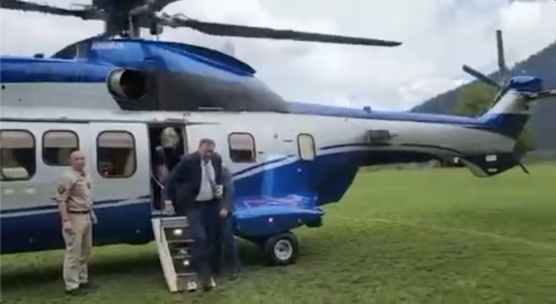 Helikopter iz Srbije sa Dodikom ‘preskočio’ BiH i sletio u Hrvatsku
