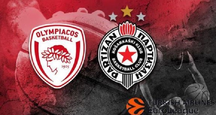 Evroliga: Partizan večeras protiv Olimpijakosa
