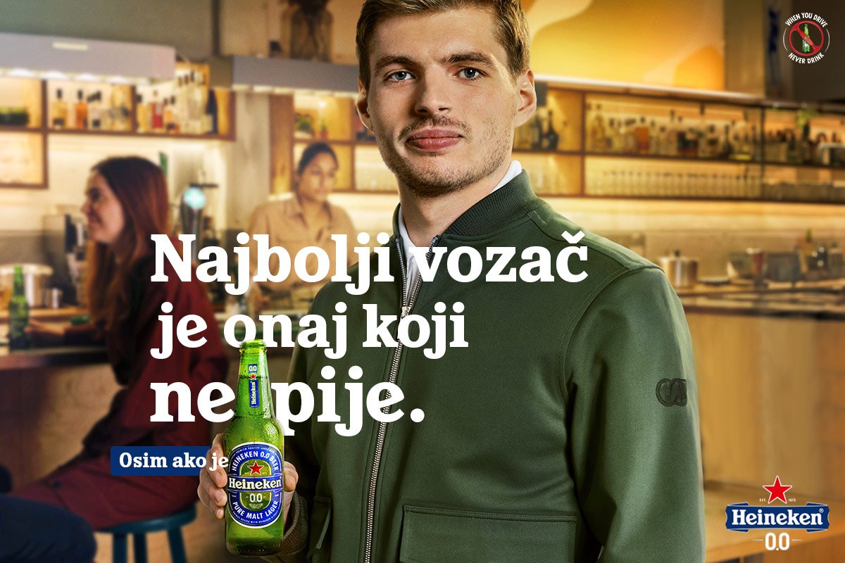 Heineken na tržištu BiH pokrenuo kampanju „Kada voziš nemoj piti – Najbolji vozač“