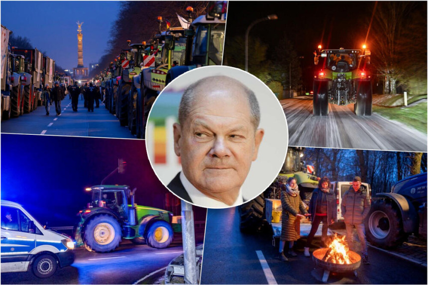 Traktori stižu u Berlin: Velike demonstracije protiv Šolcove vlade