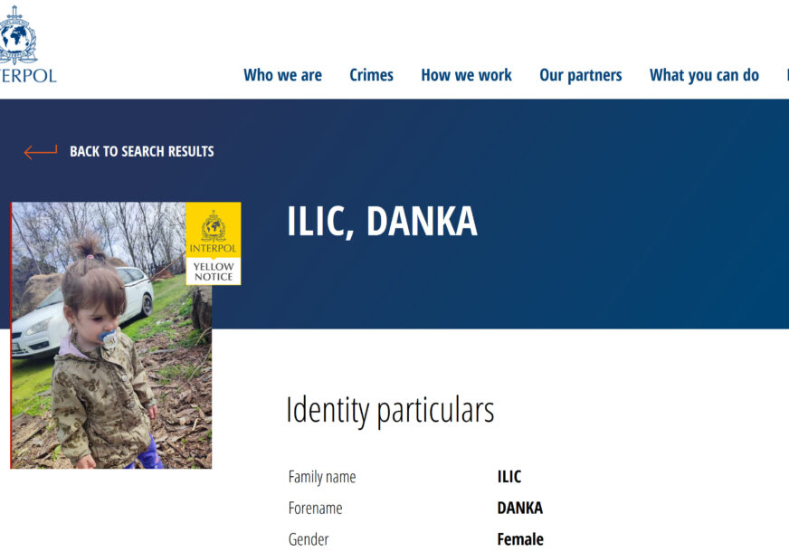 Na snazi žuta potjernica: Interpol raspisao potragu za nestalom Dankom Ilić