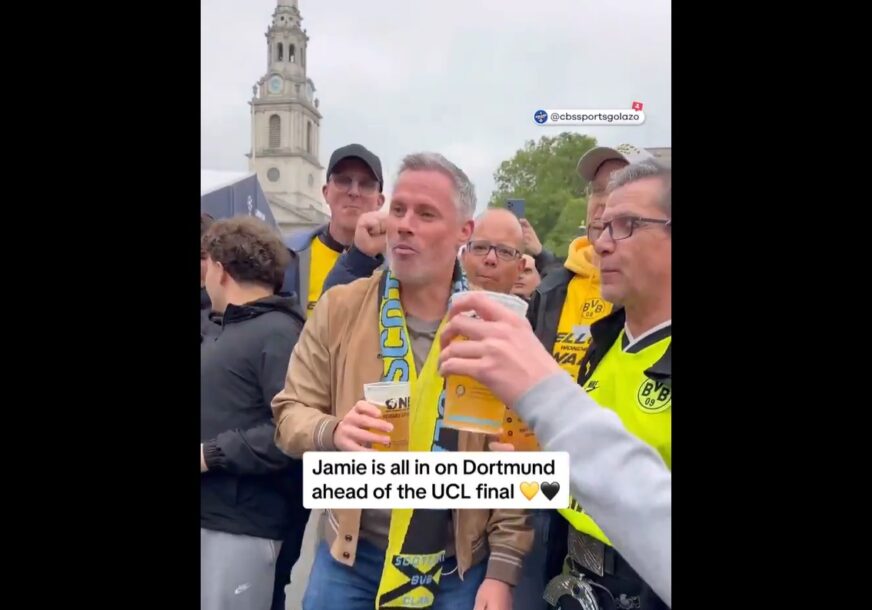 Zagrijavanje za Ligu šampiona: Džejmi Karager pije sa navijačima Borusije Dortmund