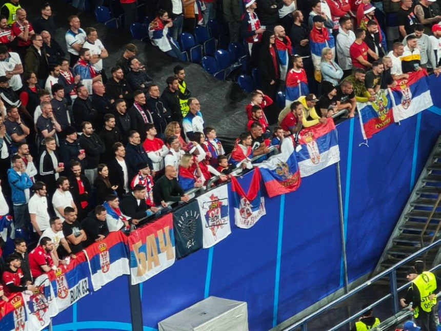 „Kosovo je Srbija“ krasi stadion u Nemačkoj