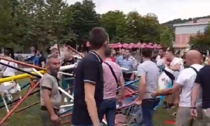 Doboj: Srušio se ringišpil, ima povrijeđenih (VIDEO)