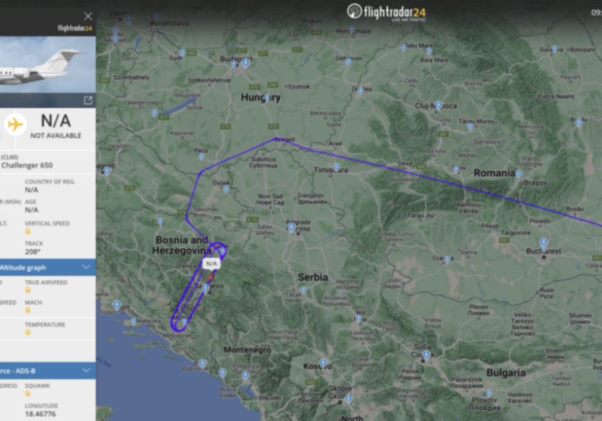 ARTEMIS“ NADGLEDA TERITORIJU BiH Špijunski avion SAD kruži na potezu Tuzla-Sarajevo-Mostar i oko granica Republike Srbije