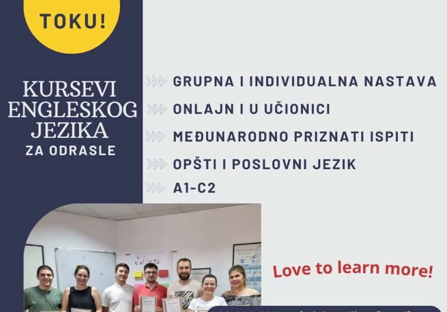 Kursevi engleskog jezika za odrasle u Cambridge školi Banjaluka