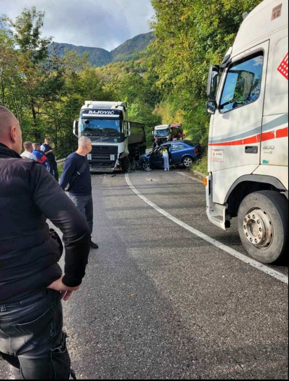 Zbog saobraćajne nesreće prekid na putu Gacko – Foča