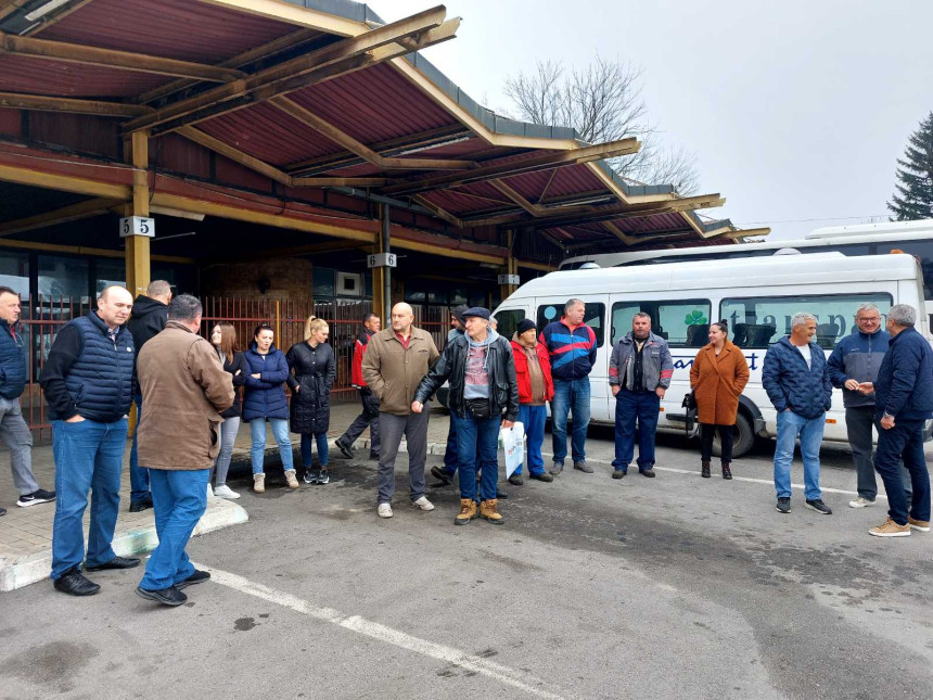 Prijedor: Radnici „Autotransporta“ stupili u štrajk