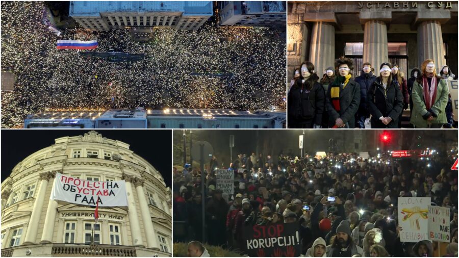 Završen protest ispred USTAVNOG SUDA u Beogradu, Nišlije na sastanku u Rektoratu, poziv na GENERALNI ŠTRAJK