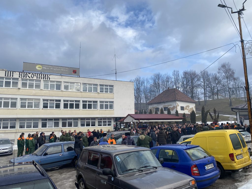 Štrajk upozorenja održan i u ŠG „Visočnik“ Han Pijesak