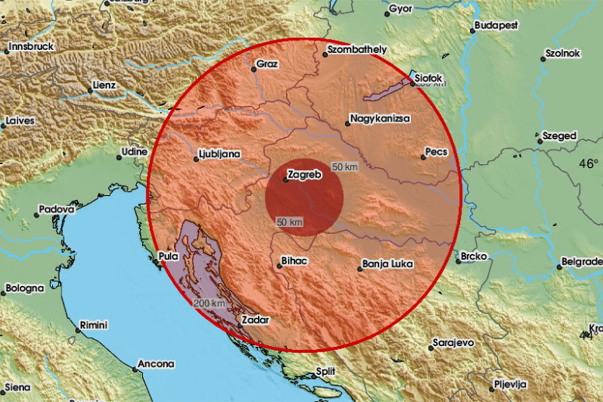 Zemljotres u Hrvatskoj, osjetio se i u BiH