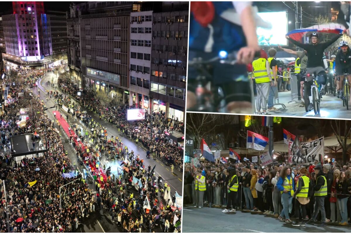 Veličanstven doček studenata u Beogradu (FOTO, VIDEO)