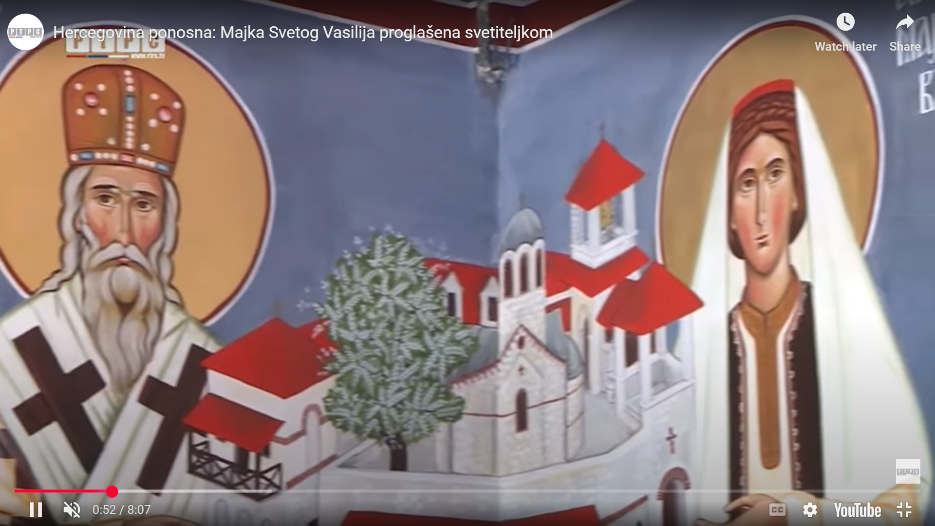 VIDEO/ Hercegovina ponosna: Majka Svetog Vasilija proglašena svetiteljkom