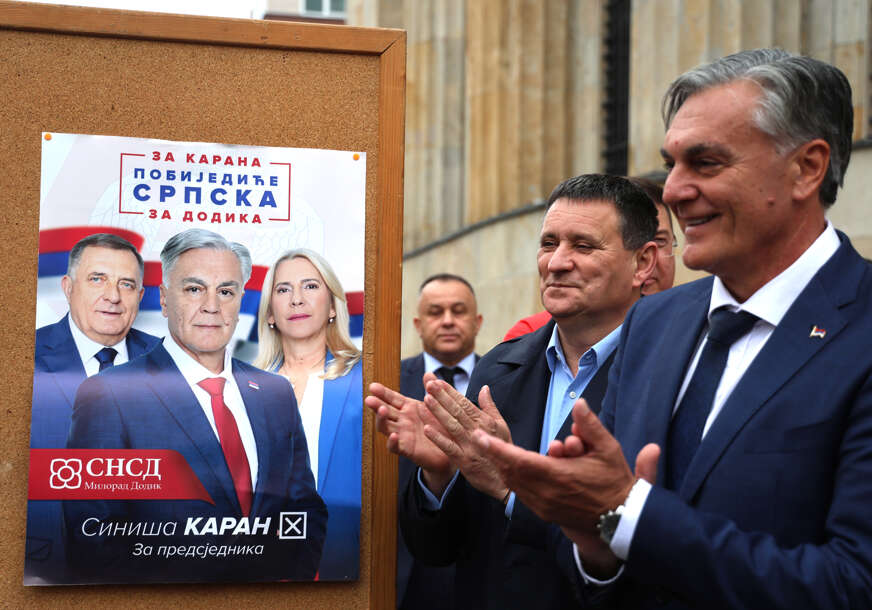 Šta otkrivaju izborni SLOGANI i PLAKATI: Karan pod budnom Dodikovom “STRAŽOM” Šta otkrivaju izborni SLOGANI i PLAKATI: Karan pod budnom Dodikovom “STRAŽOM”