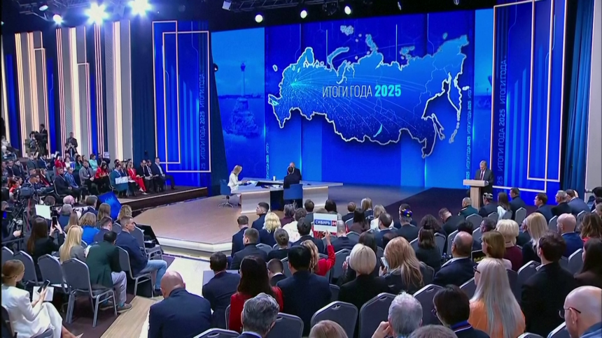 Zaprosio devojku u programu Direktna linija sa Putinom