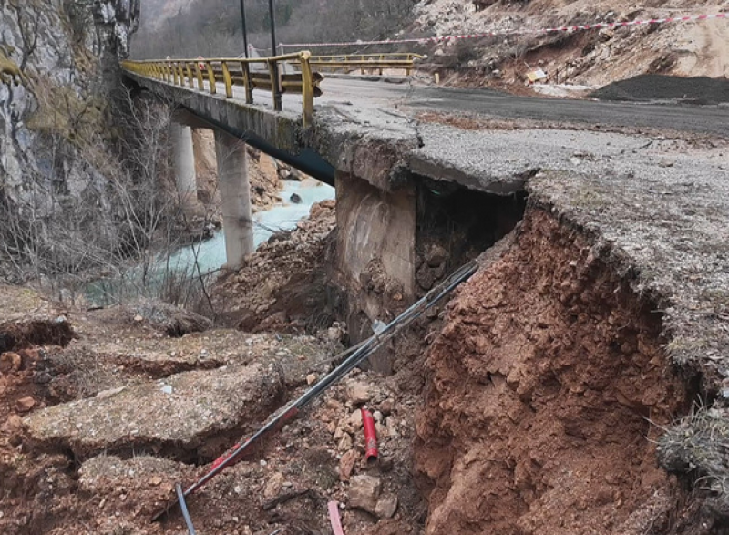 Klizište i pukotine na mostu prema Foči: Mnogo obećanja, premalo urađenog na važnoj saobraćajnici