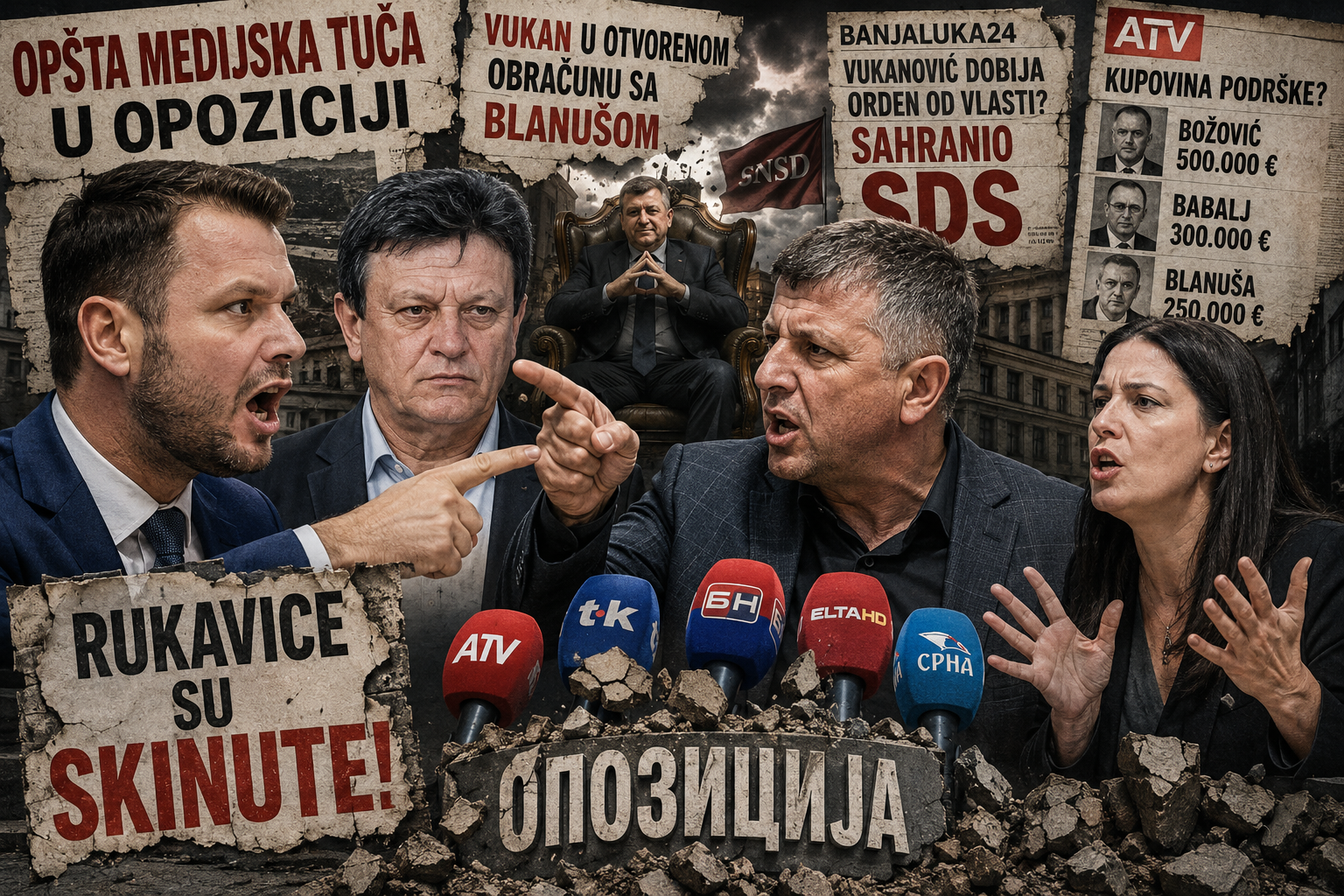Opšta medijska tuča u opoziciji – puca sa svih strana Opšta medijska tuča u opoziciji – puca sa svih strana
